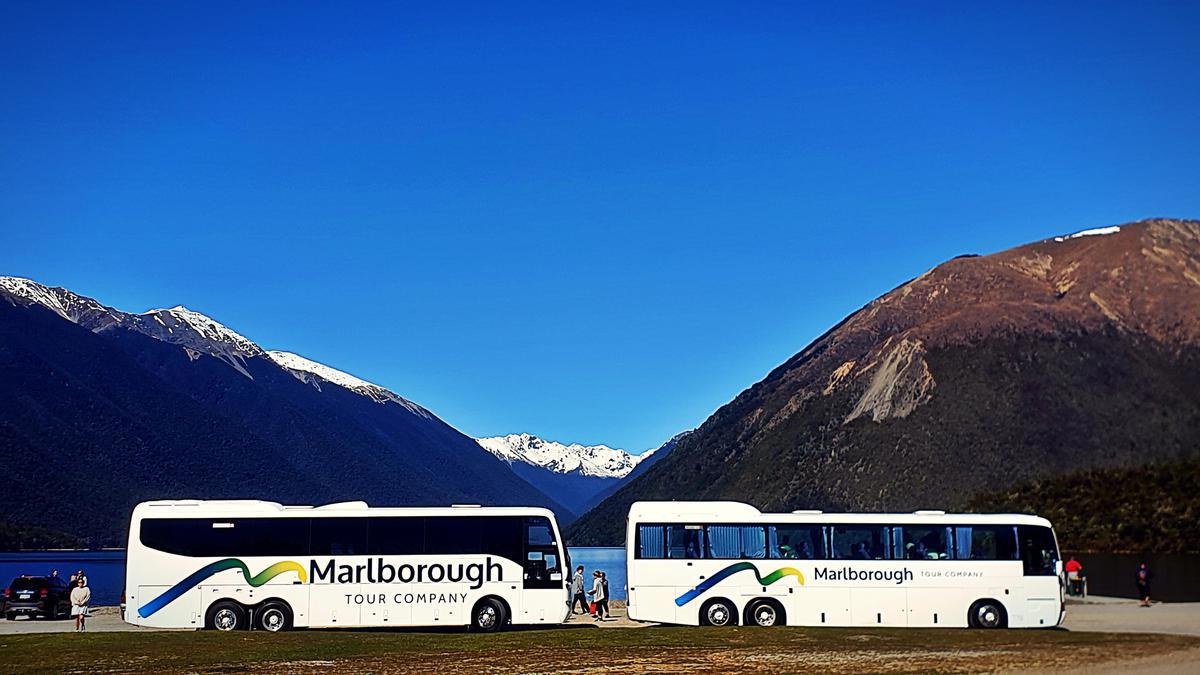 MTC_buses_at_Lake_Rotoiti_2019_RG