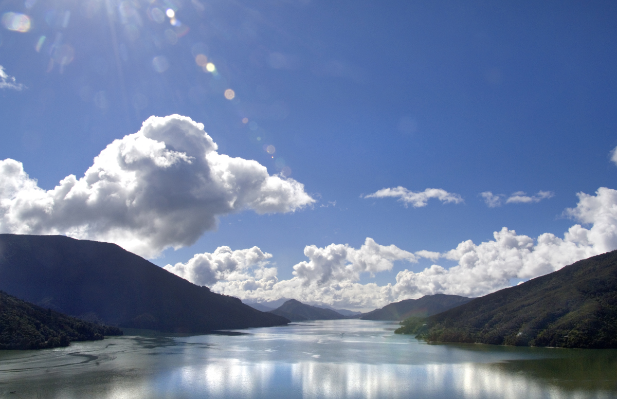 View Of Pelorus Sound From The Queen Charlotte Drive